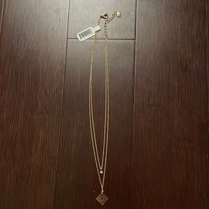 Tiered Gold And Diamond Rhinestone Necklace